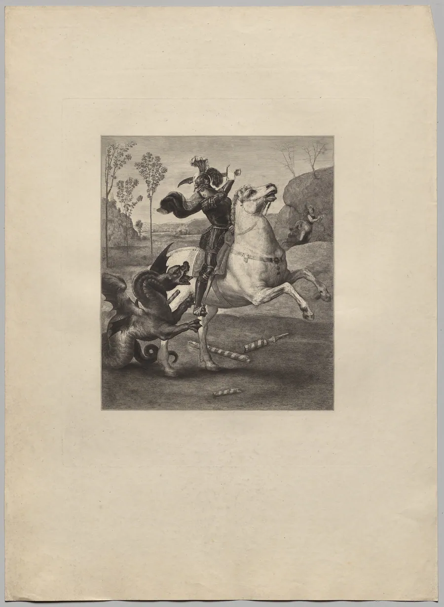 St. George and the Dragon (4) by Claude-Ferdinand Gaillard