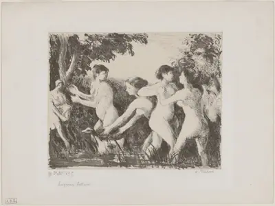 Baigneuses luttant (Bathers Wrestling)