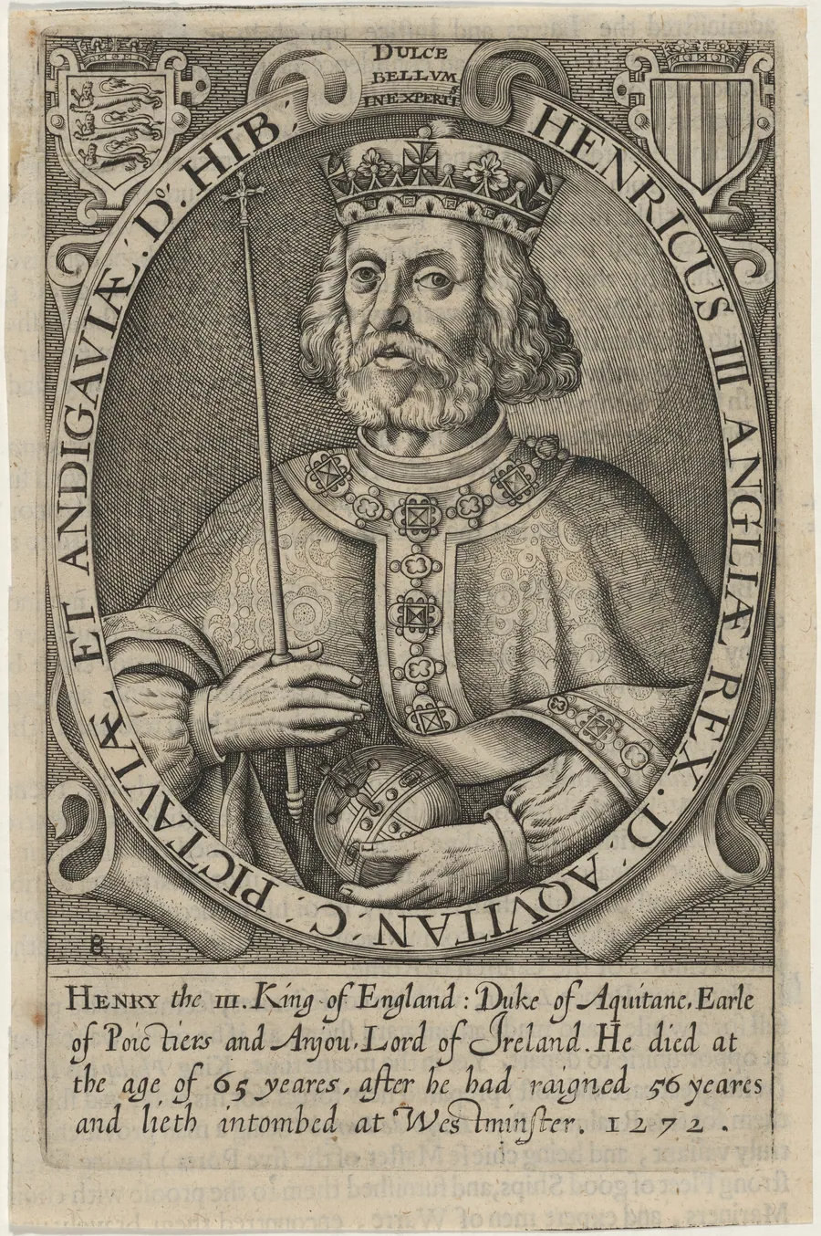 Henry III of England by Renold Elstrack