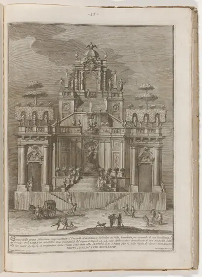 The Prima Macchina for the Chinea of 1778: A Countryside Belevedere with Hercules and Antaeus