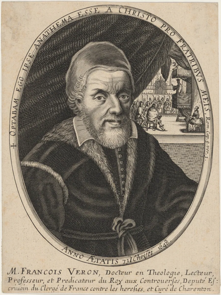 M. Francois Veron, Doctor of Theology, Lecturer, Professor, under Louis XIV by Unknown 19th Century