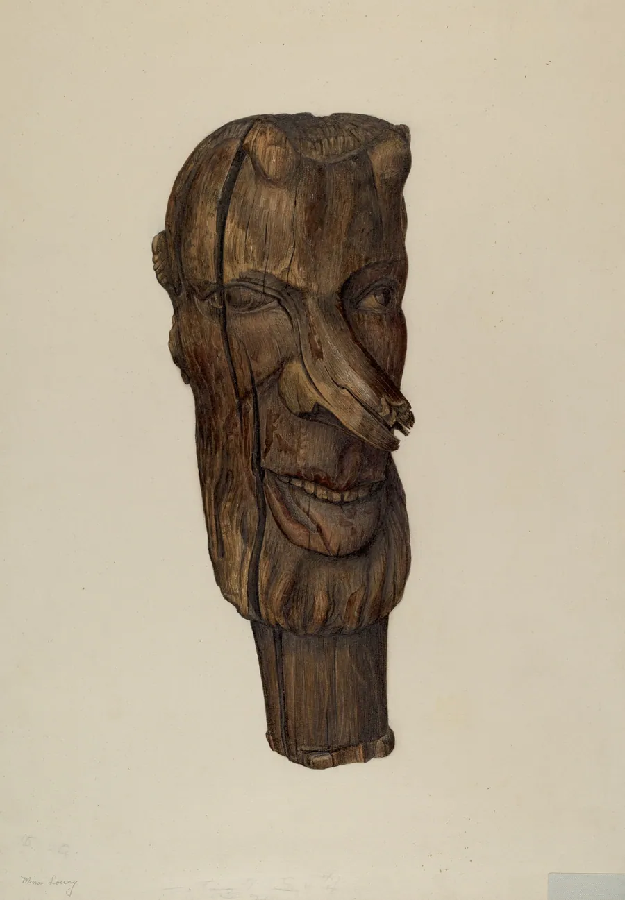 Hitching Post Finial by Mina Lowry