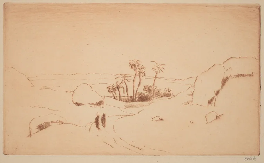 Oasis in the Desert by Emil Orlik