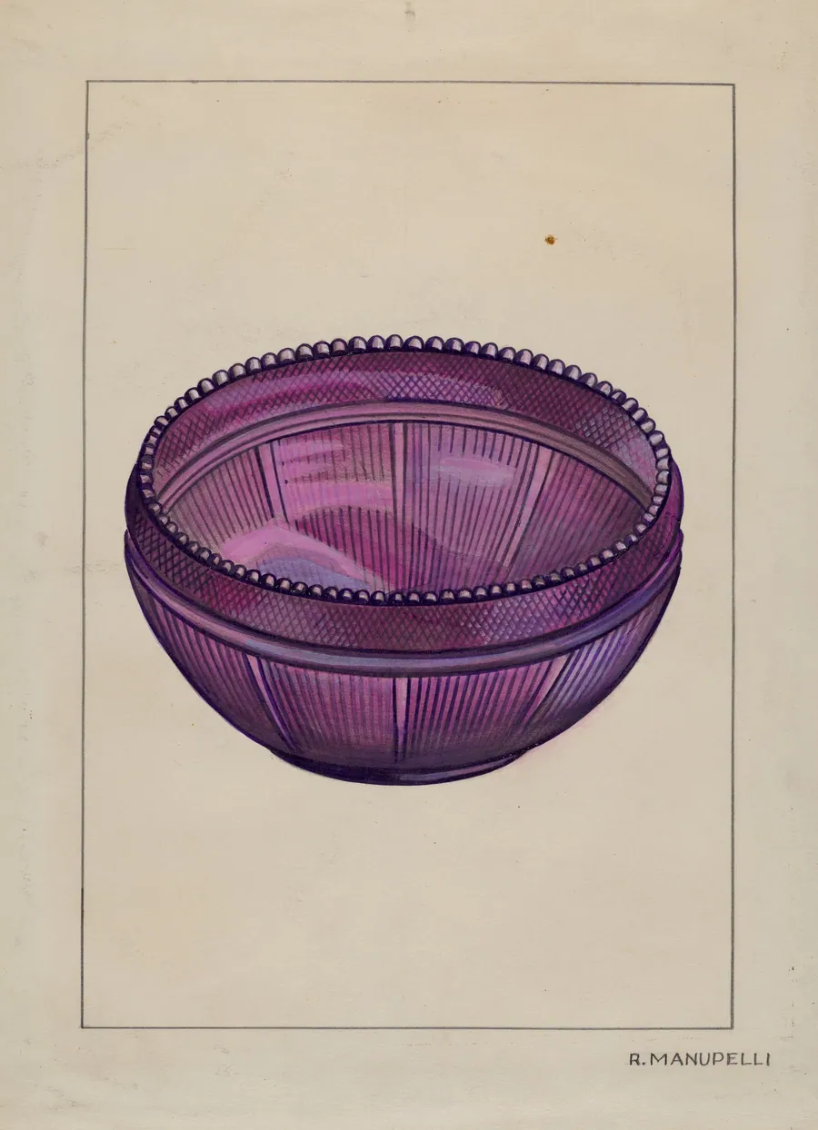 Glass Bowl by Raymond Manupelli