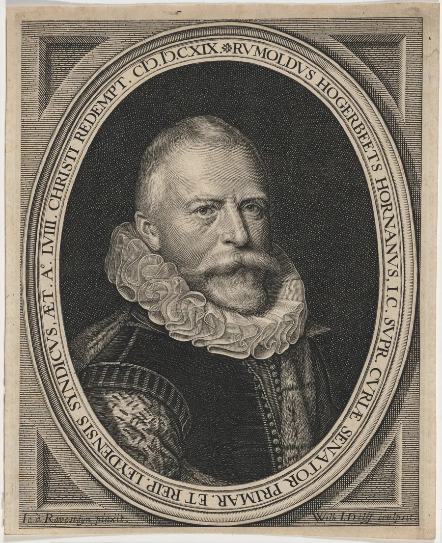 Rumoldus Hogerbeets Hornanus by Willem Jacobsz Delff