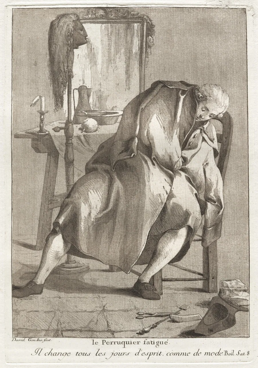Le Perruquier fatigué (The Tired Wigmaker) by Giovanni David
