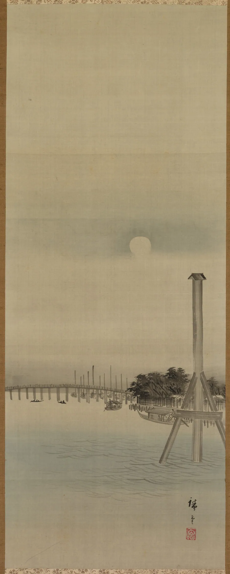 Night Scene on the Sumida River by Utagawa Hiroshige