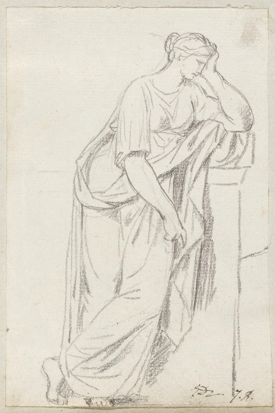 A Muse from the Sarcophagus of the Muses by Jacques-Louis David