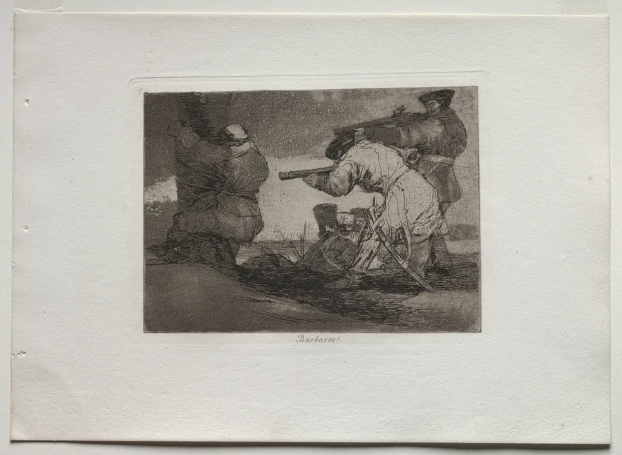 Disasters of War: Barbarians! by Francisco de Goya