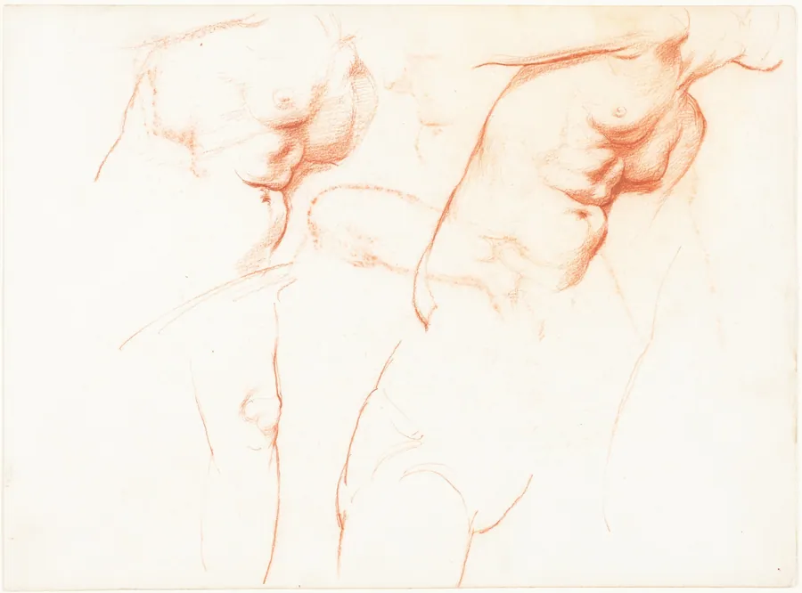 Studies for "The Wise and Foolish Virgins" [recto] by Sir William Blake Richmond