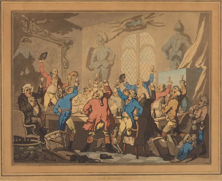 The Dinner by Thomas Rowlandson