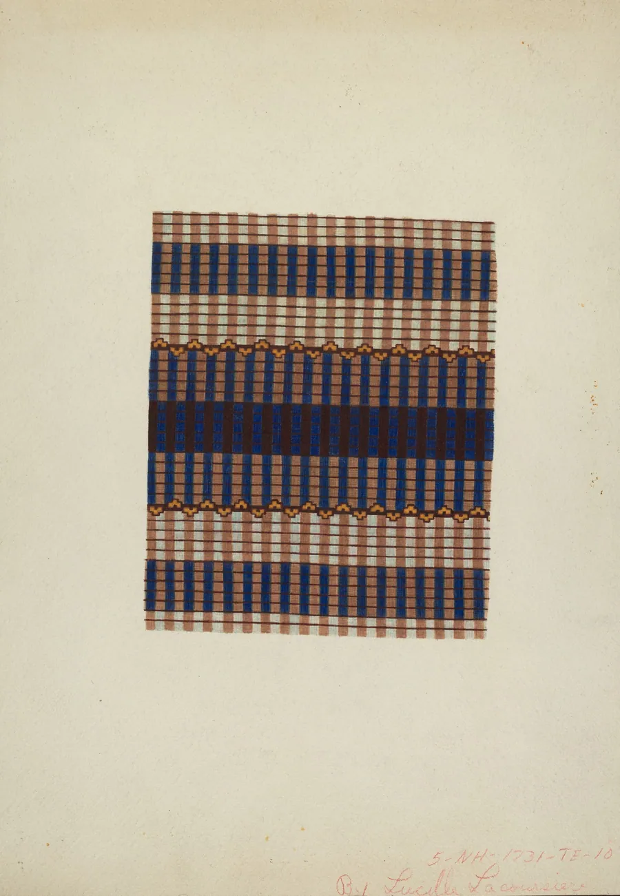 Textile Print by Lucille Lacoursiere