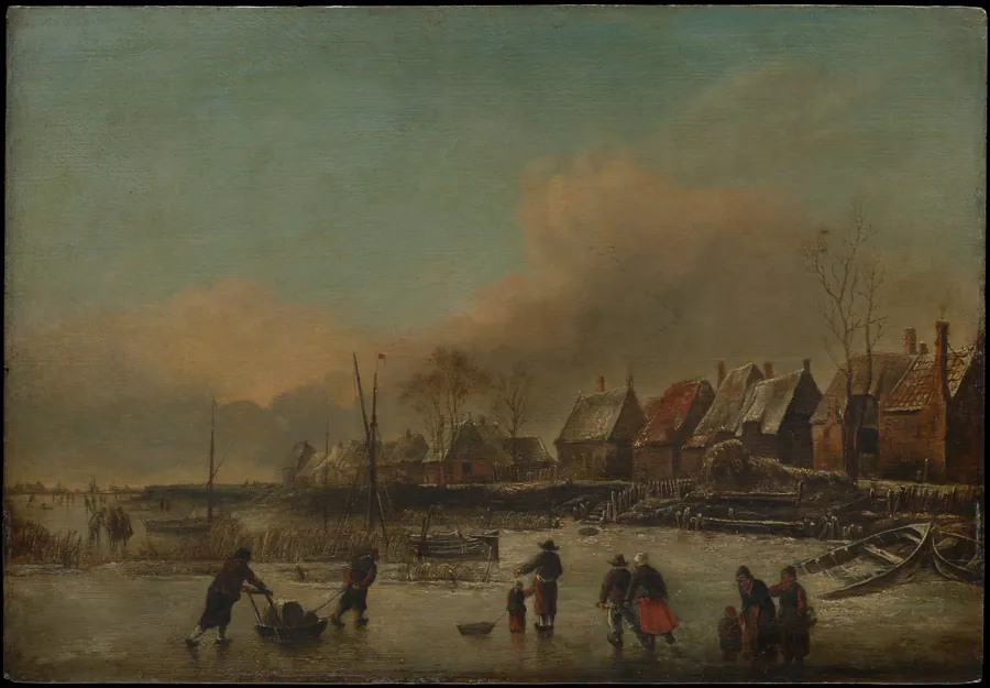 Winter Scene by Jan van de Cappelle