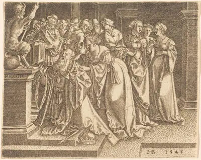 Solomon Worshipping Idols