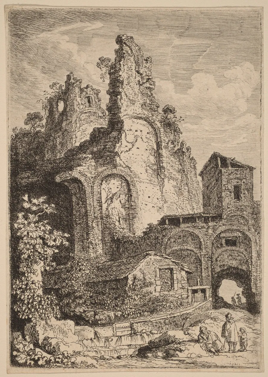 The Old Palace at Tivoli by Franz Edmund Weirotter