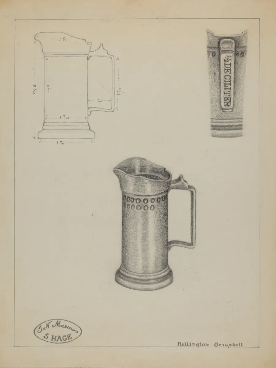 Pewter Pitcher by Rollington Campbell