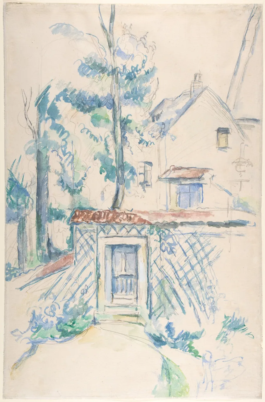 Entrance to a Garden by Paul Cézanne
