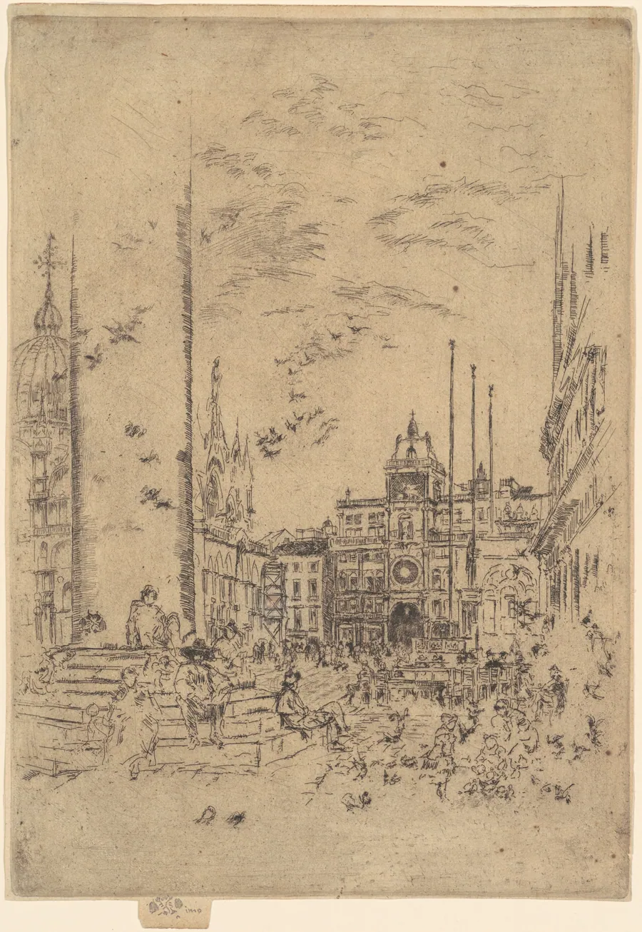 The Piazzetta by James McNeill Whistler