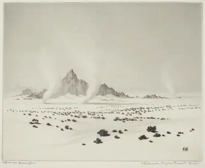 Whirlwinds, Mojave Desert, California (no.3)
