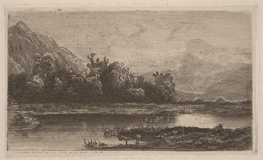 Mountain Lake by Alexandre Calame