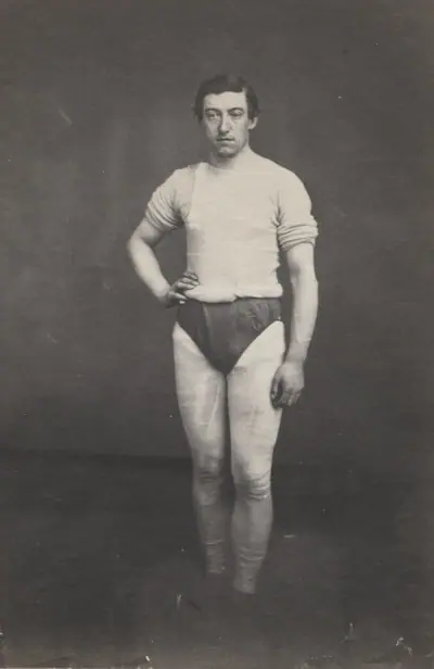 Young Man in Athletic Outfit