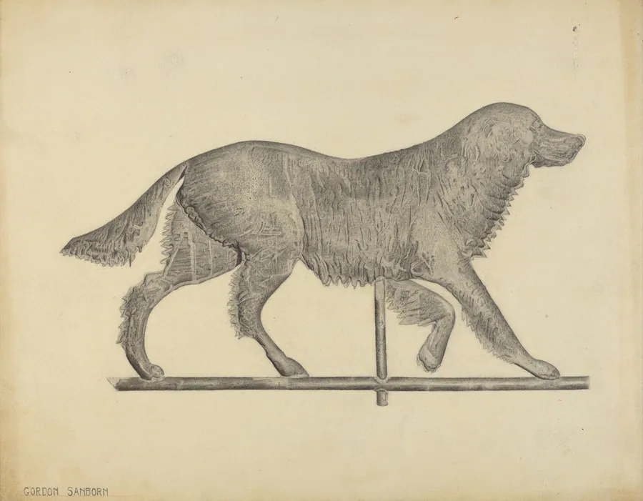 Dog Weather Vane by Gordon Sanborn