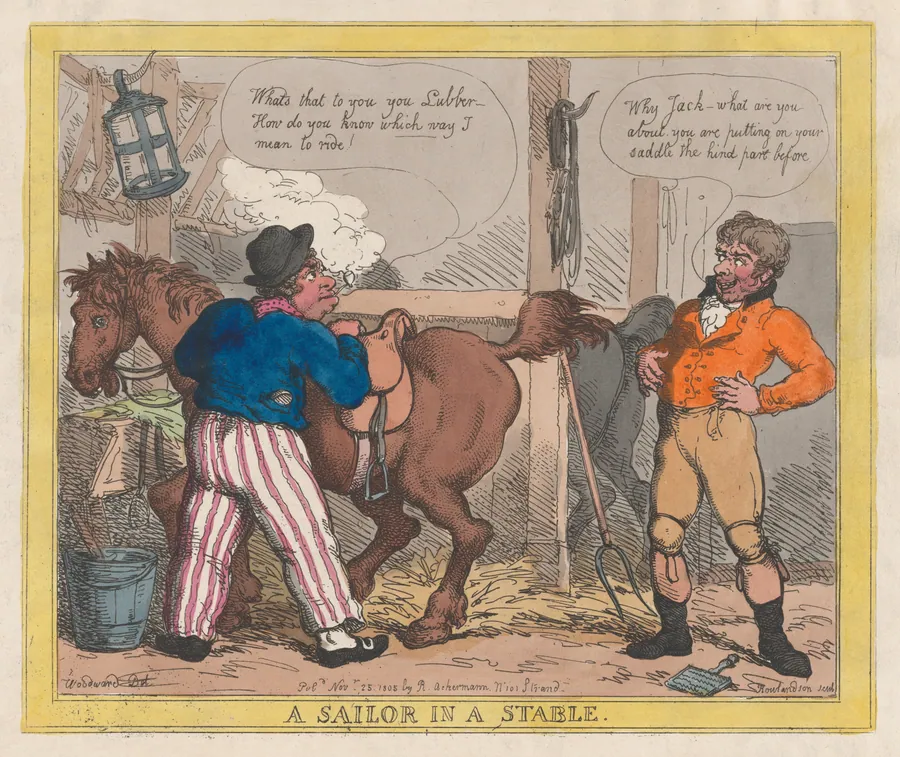 A Sailor in a Stable by George Murgatroyd Woodward