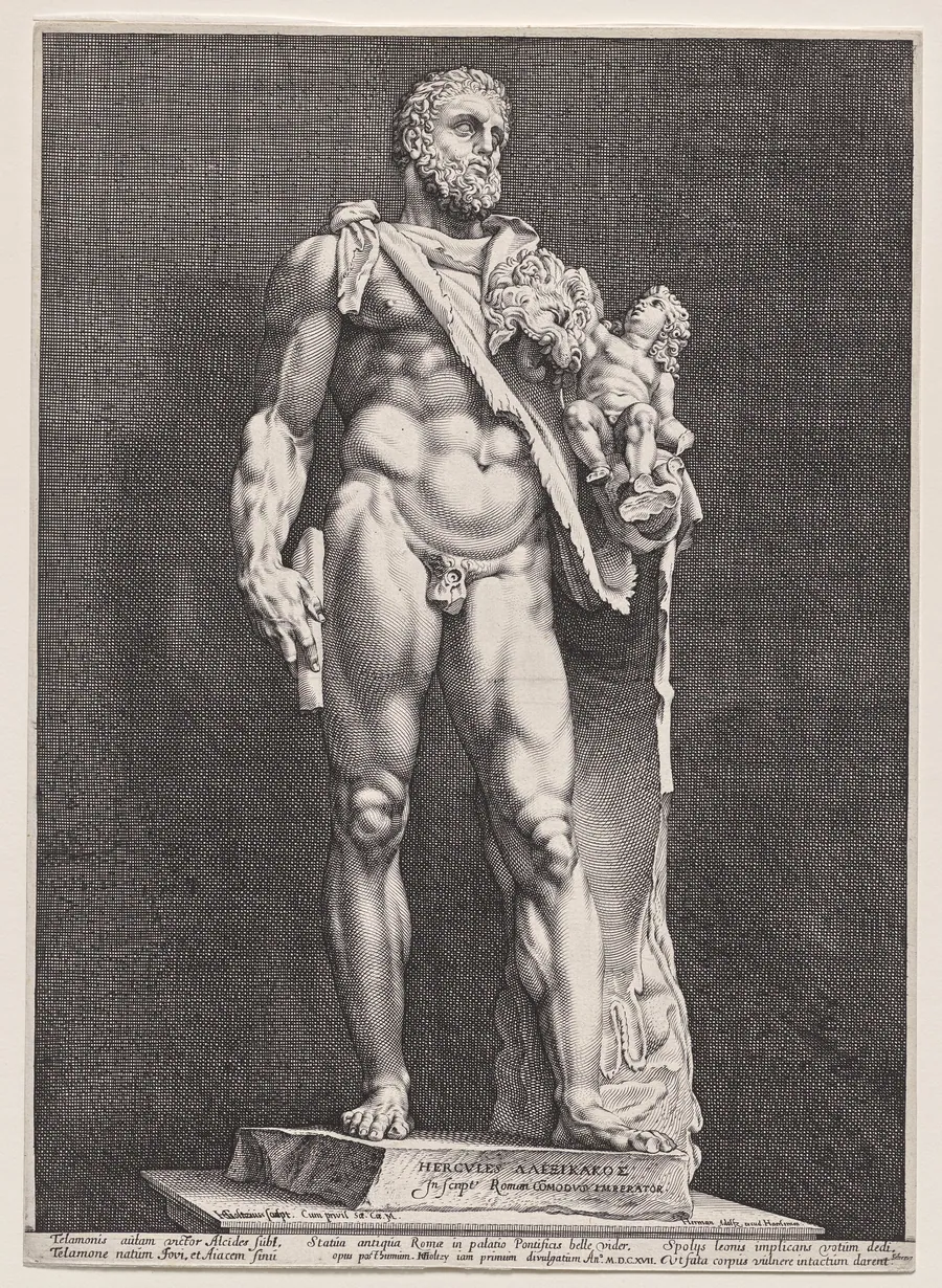 Hercules and Telephos by Hendrick Goltzius