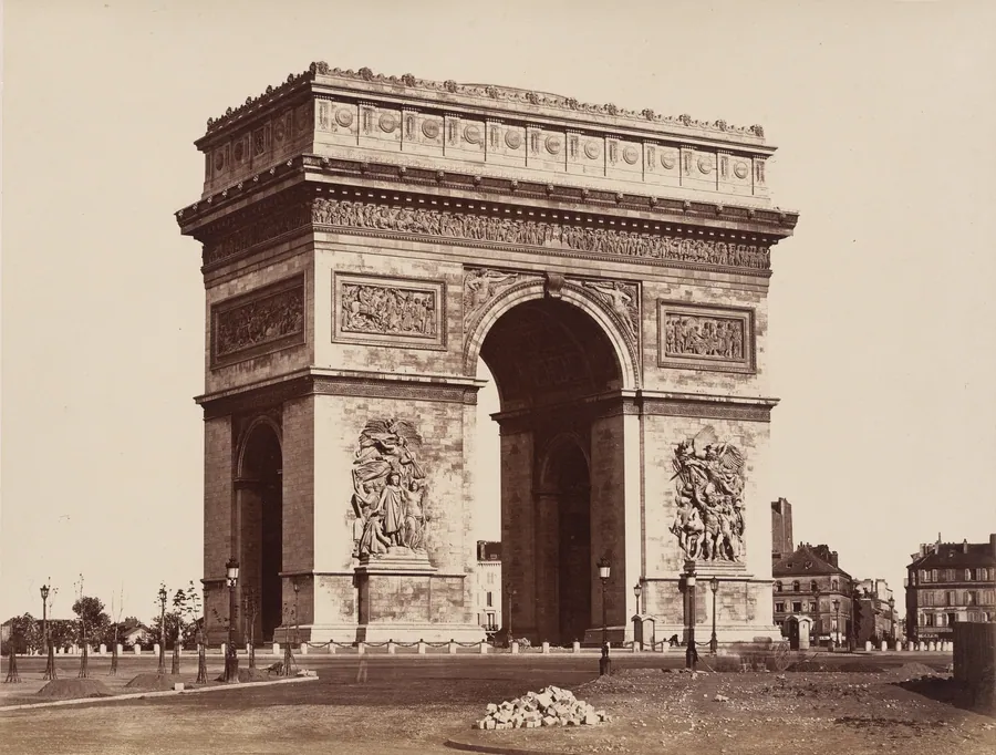 Arc de Triomphe de l'Etoile, Paris by Édouard Baldus