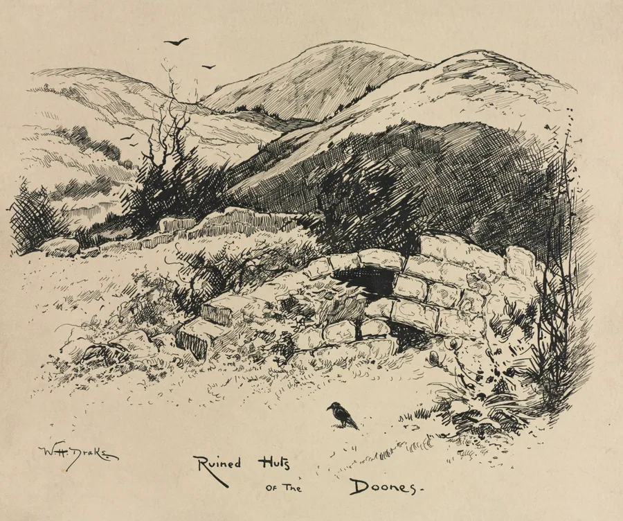 Tail Piece for Chapter LXXI from "Lorna Doone" by William Henry Drake