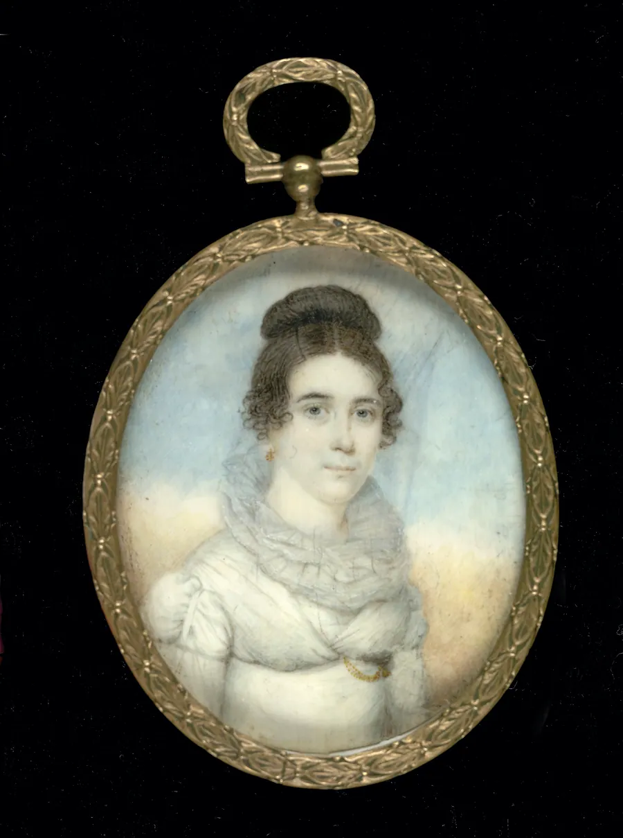 Catherine Douglas Dickson by Raphaelle Peale, born Annapolis, MD 1774-died Philadelphia, PA 1825