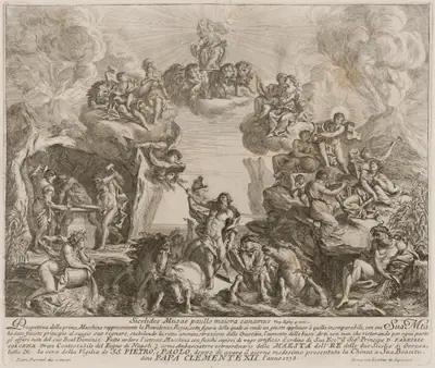 The Prima Macchina for the Chinea of 1738: Allegory of Regal Providence