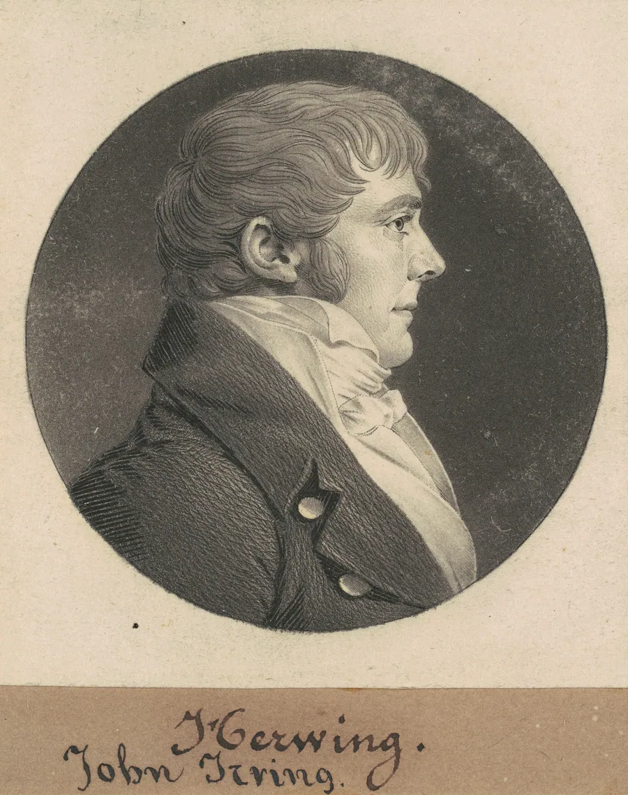 John Irving by Charles B. J. Févret de Saint-Mémin