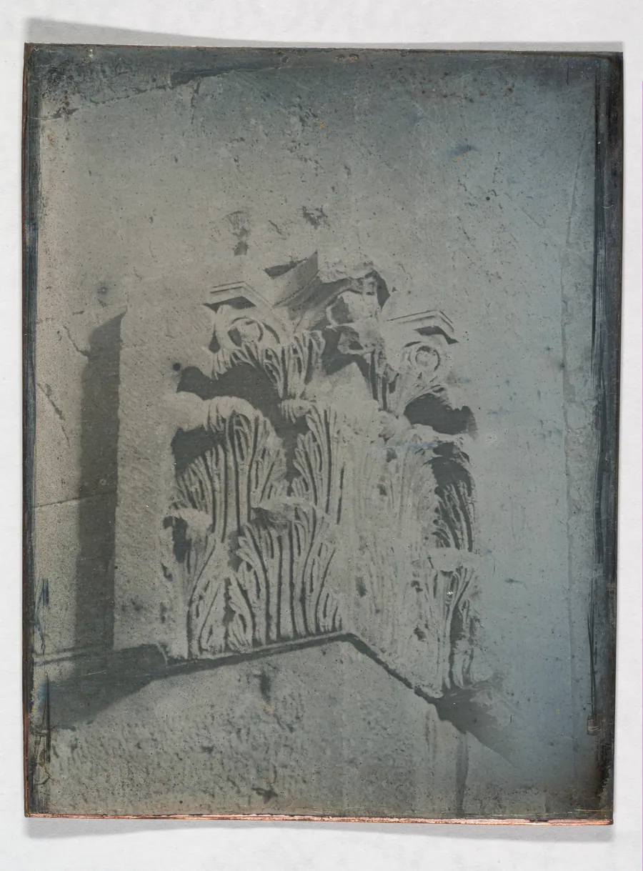 Capital, near the Jaffa Gate, Jerusalem (184. Jerusalem, près de la porte de Jaffa. chap.) by Joseph-Philibert Girault de Prangey