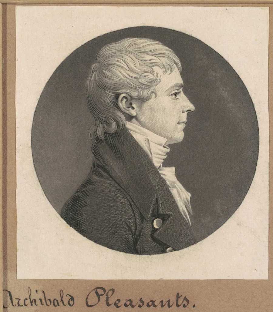 Archibald Pleasants, Jr. by Charles B. J. Févret de Saint-Mémin