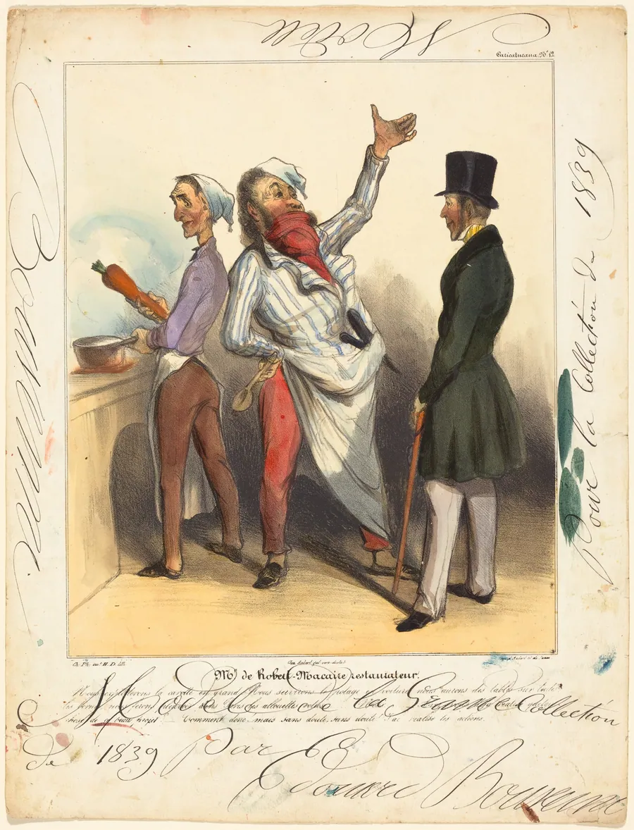 Mr. de Robert Macaire Restaurateur by Honoré Daumier
