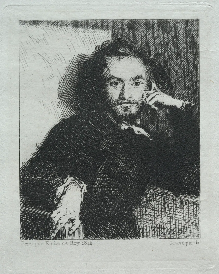Baudelaire, after Emil de Roy by Félix Bracquemond