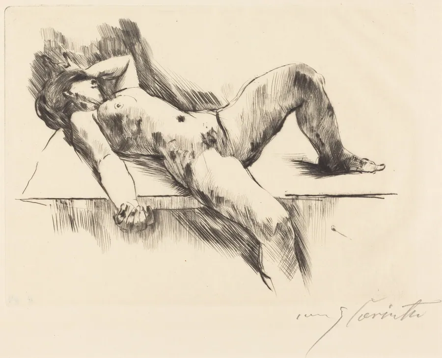 Liegender Weiblicher Akt III (Reclining Female Nude III ) by Lovis Corinth