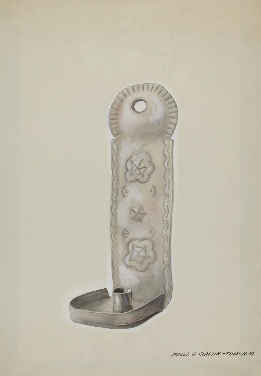 Tin Candle Sconce by Majel G. Claflin