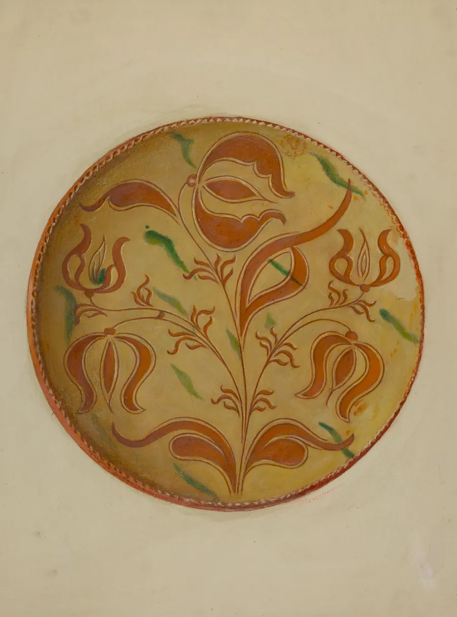 Pa. German Pie Dish by Max Soltmann