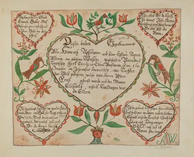 Pa. German Birth Certificate (Waltman #3)