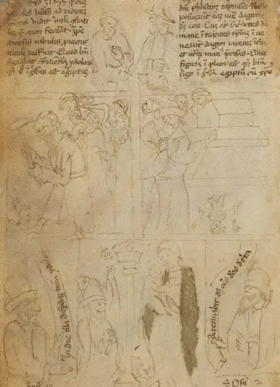 The Destruction of the Egyptian Idols [verso]