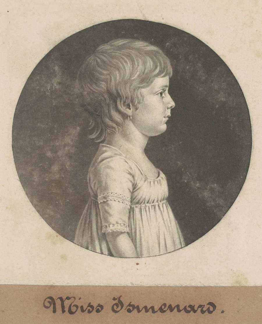 Miss Ismenard by Charles B. J. Févret de Saint-Mémin
