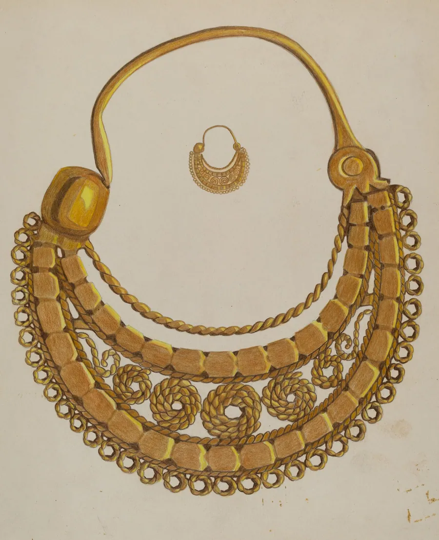Gold Earring by Tulita Westfall