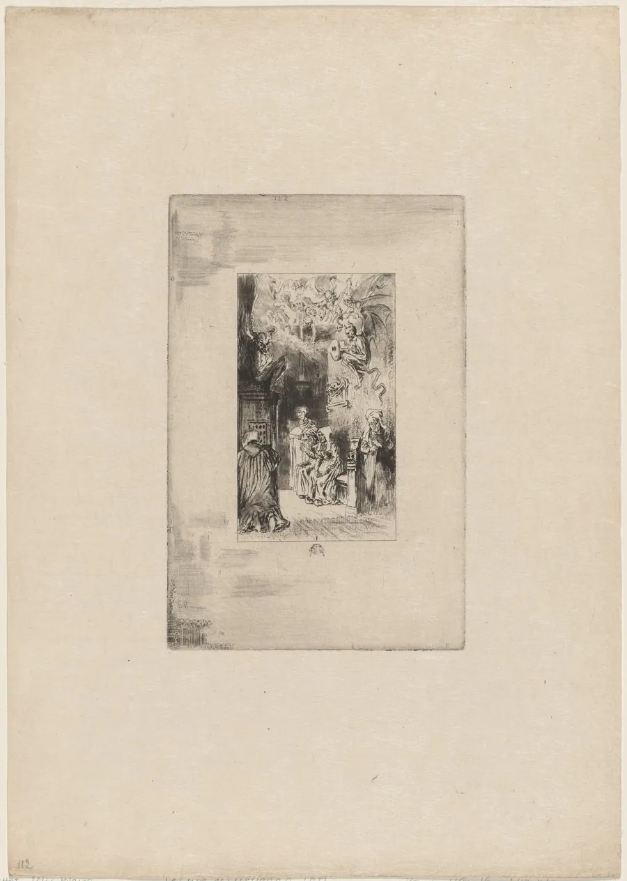 Le Curé de Cucugnan by Félix-Hilaire Buhot