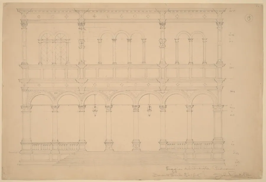 Loggia del Consiglio, Padua by John Russell Pope