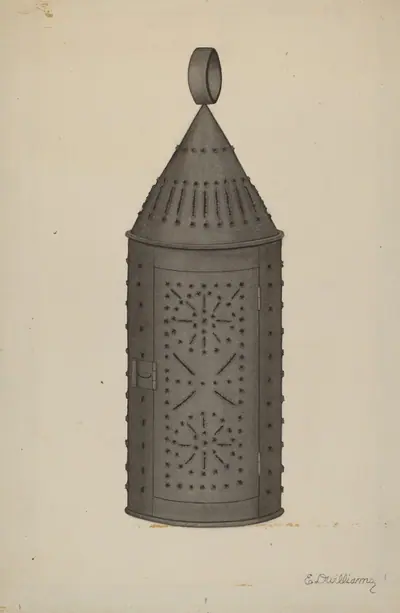 Pierced Tin Lantern