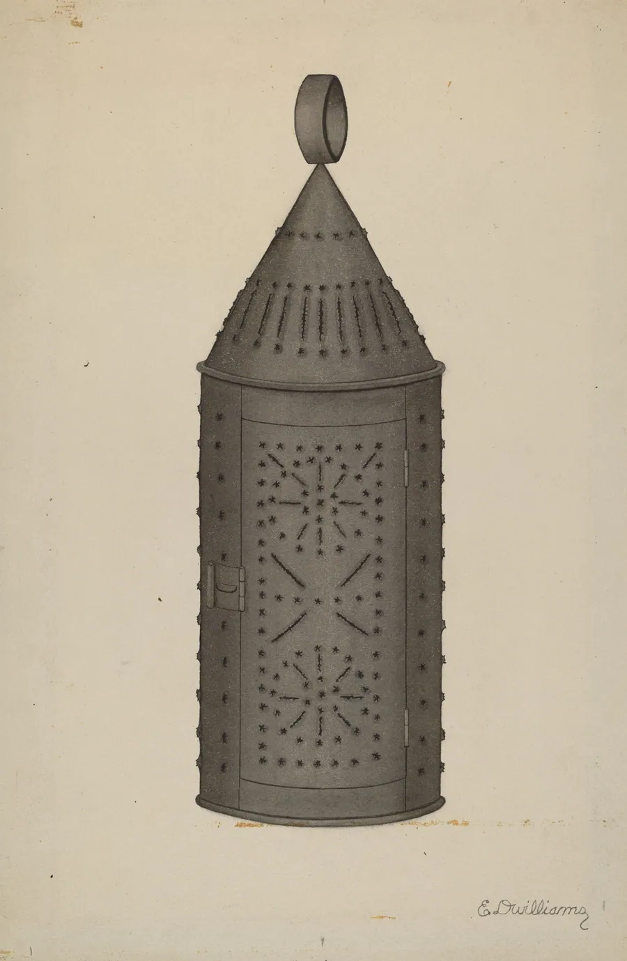 Pierced Tin Lantern by Edward D. Williams