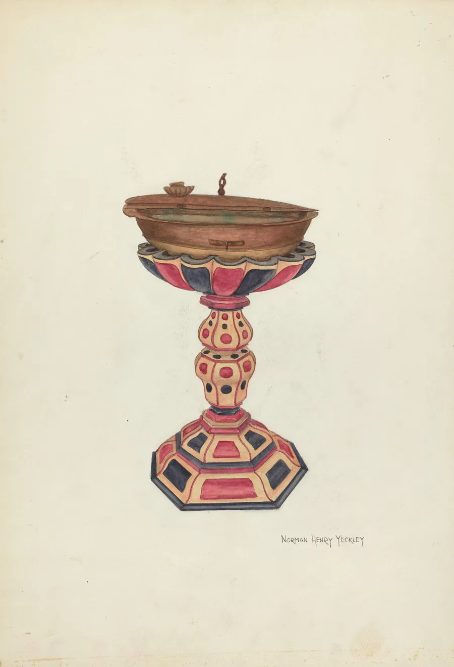 Baptismal Font and Stand by N.H. Yeckley
