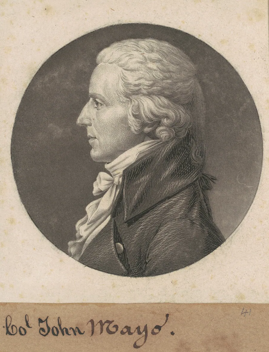 John Mayo II by Charles B. J. Févret de Saint-Mémin